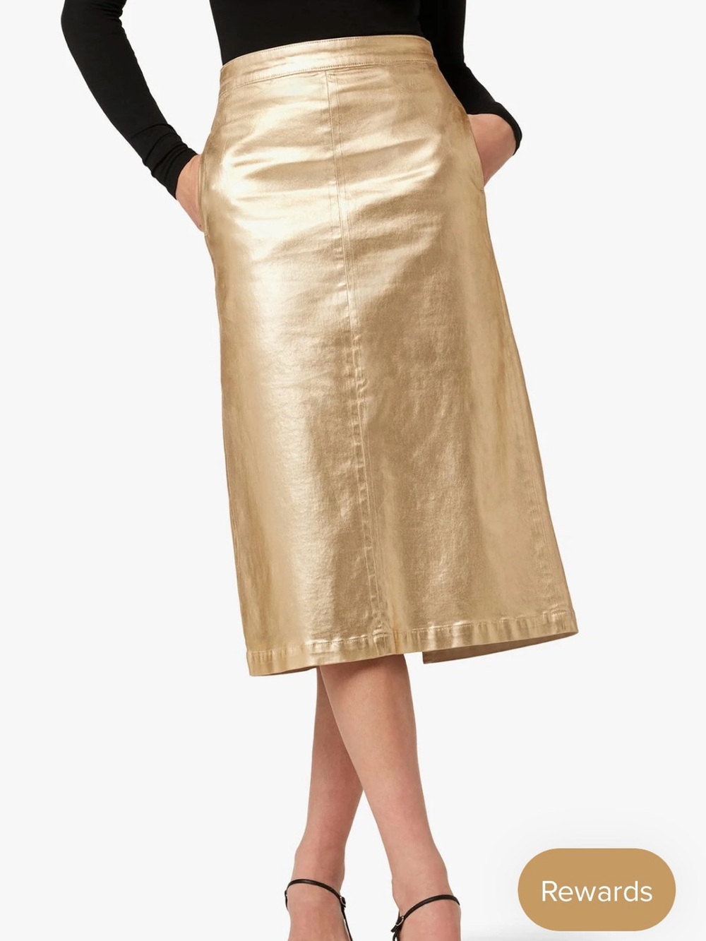 Joe's Jeans Gold Foil Collection The Doreen Skirt (pencil)